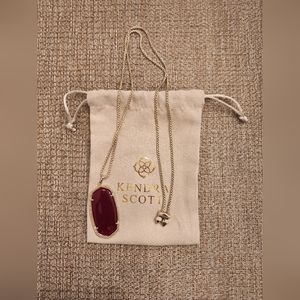 Kendra Scott Elle Necklace - Maroon